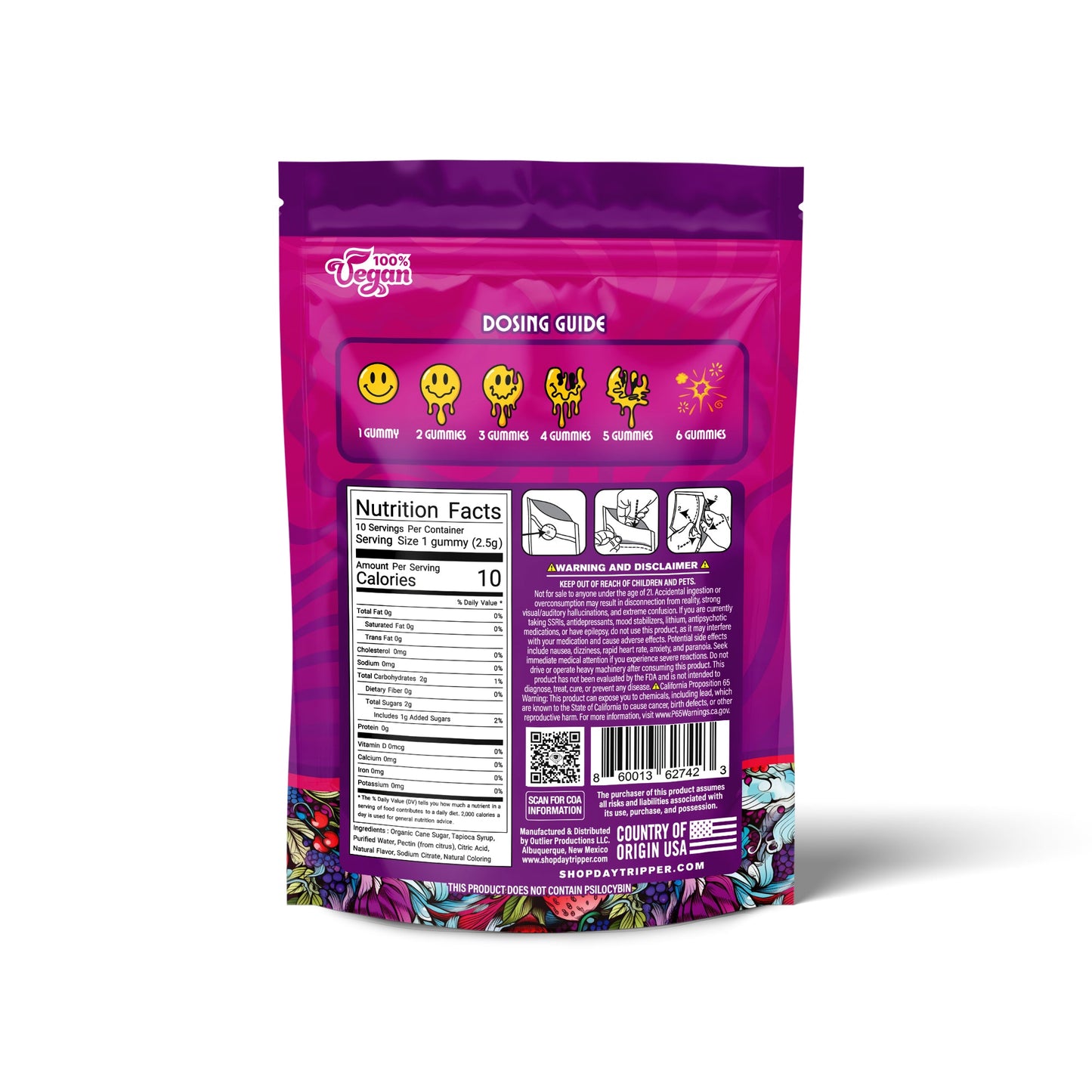 10ct Wild Berry Odyssey Mushroom Gummies Case of 10 - Tree Spirit Wellness