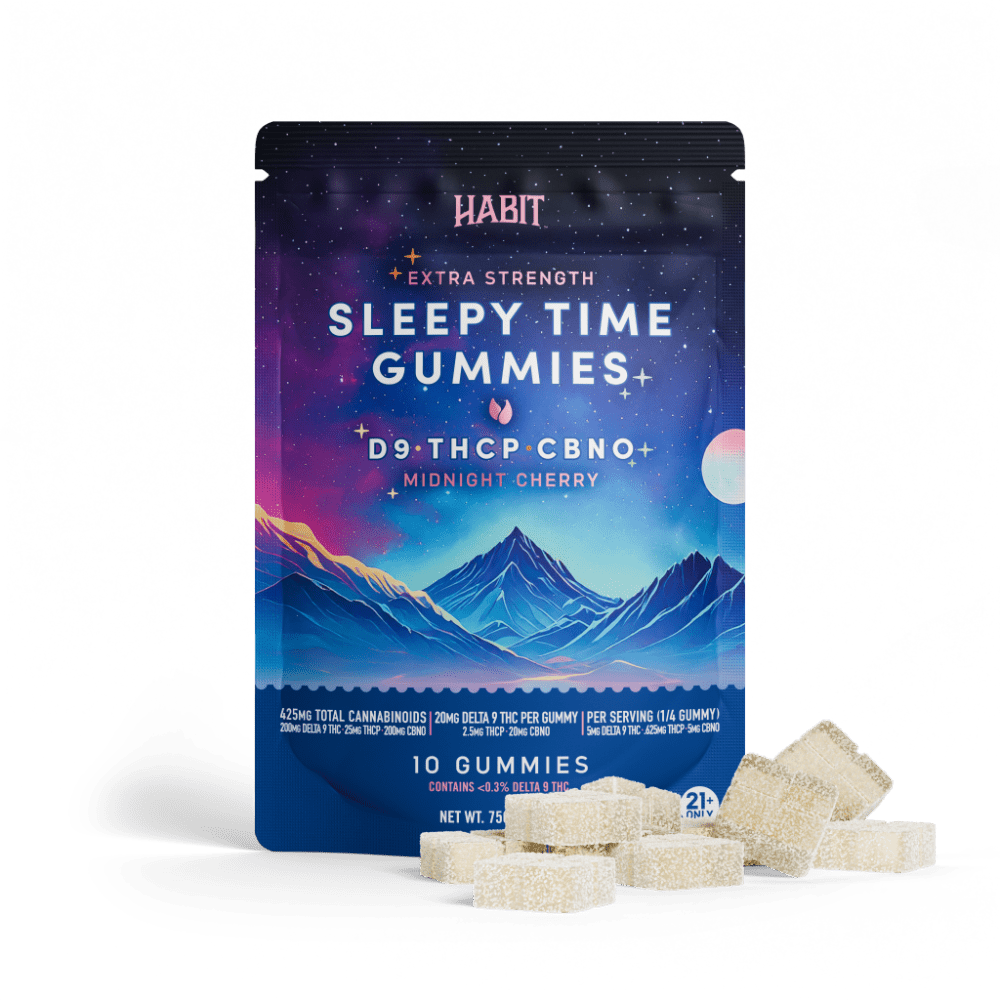 20mg D9+2.5mg THCP + 20mg CBNO - GUMMIES Midnight Cherry - Tree Spirit Wellness