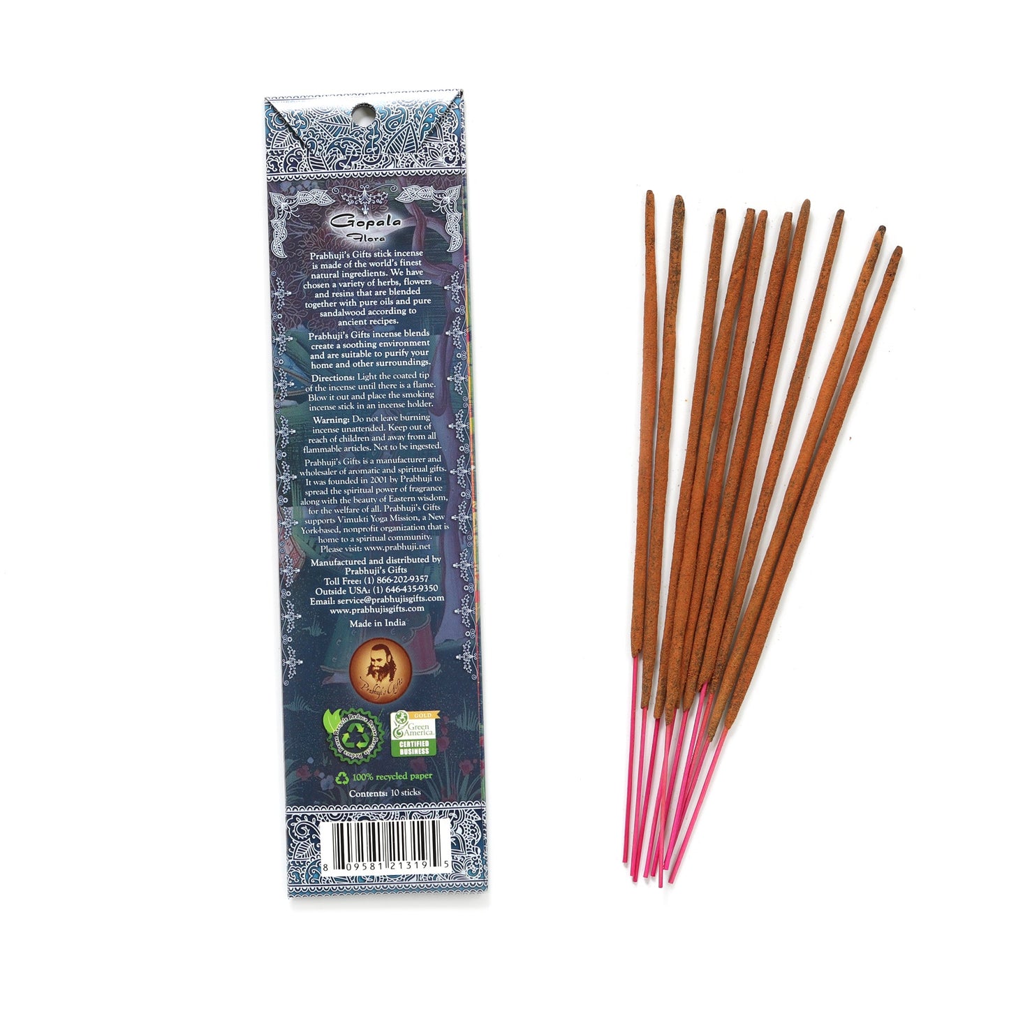 Prabhuji Incense Sticks Gopala - Special Flora