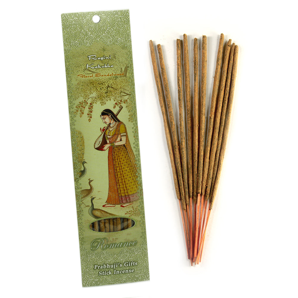 Incense Sticks Ragini Kakubha - Floral Sandalwood - Romance - Wholesale and Retail Prabhuji's Gifts