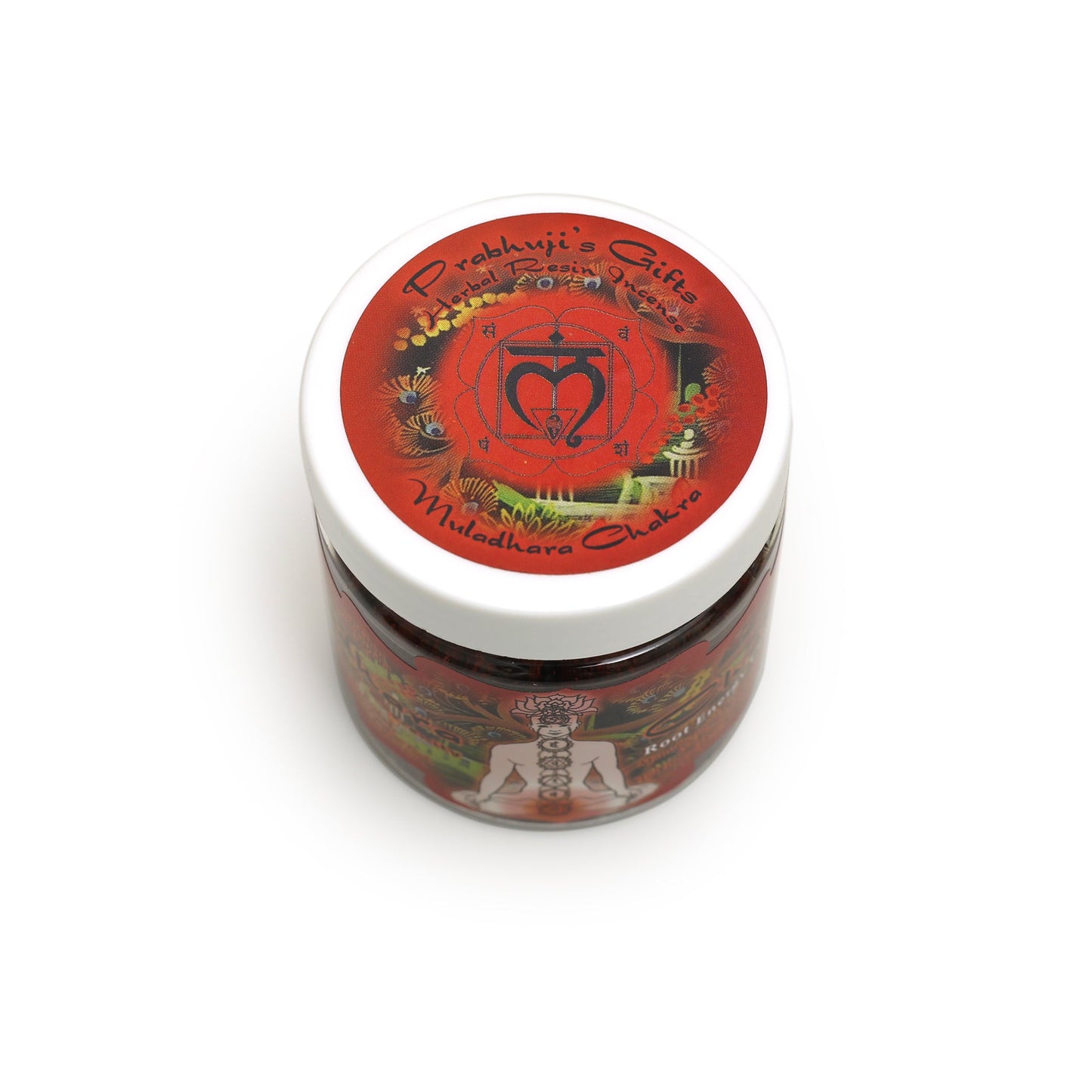 Prabhuji Resin Incense Root Chakra Muladhara - Grounding and Inner Peace - 2.4oz jar