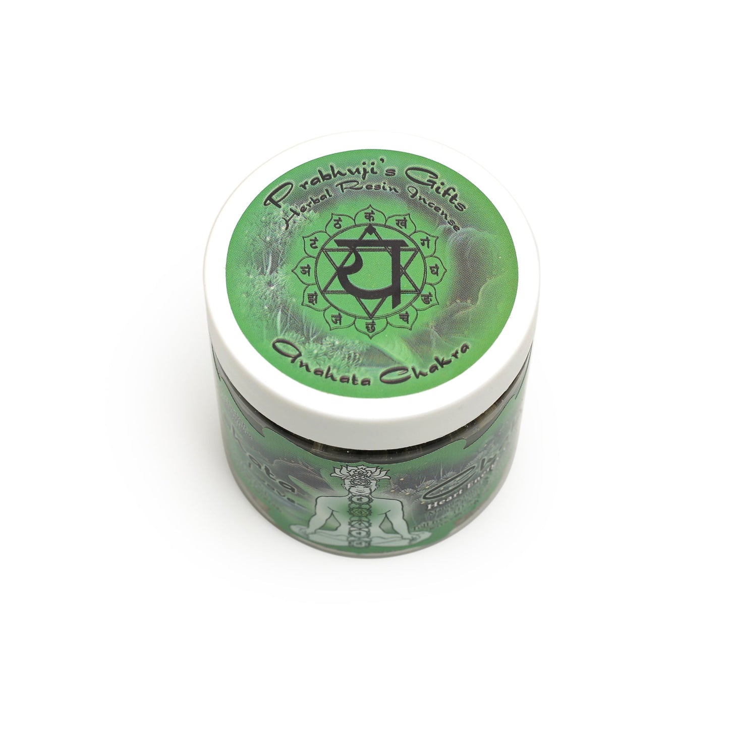 Prabhuji Resin Incense Heart Chakra Anahata - Love and Sensitivity - 2.4oz jar