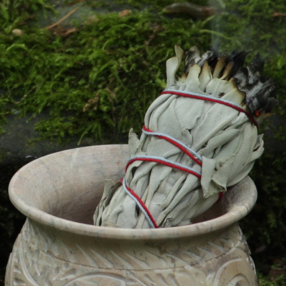 White Sage Smudge Stick - 3 Mini Bundles (4"-5") - Wholesale and Retail Prabhuji's Gifts