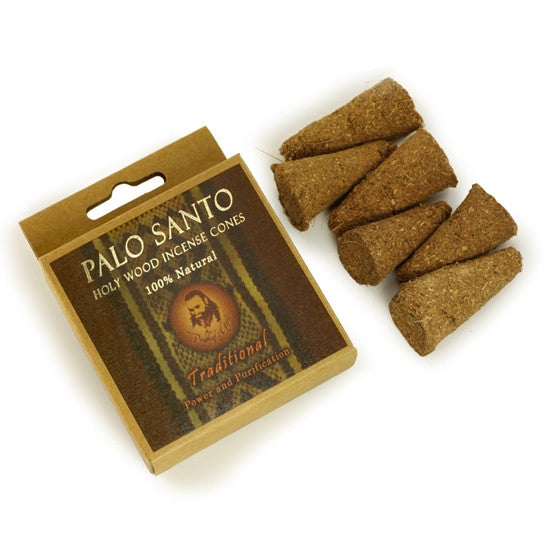 Palo Santo Traditional - Power & Purification - 6 Incense Cones - Wholesale and Retail Prabhuji's Gifts