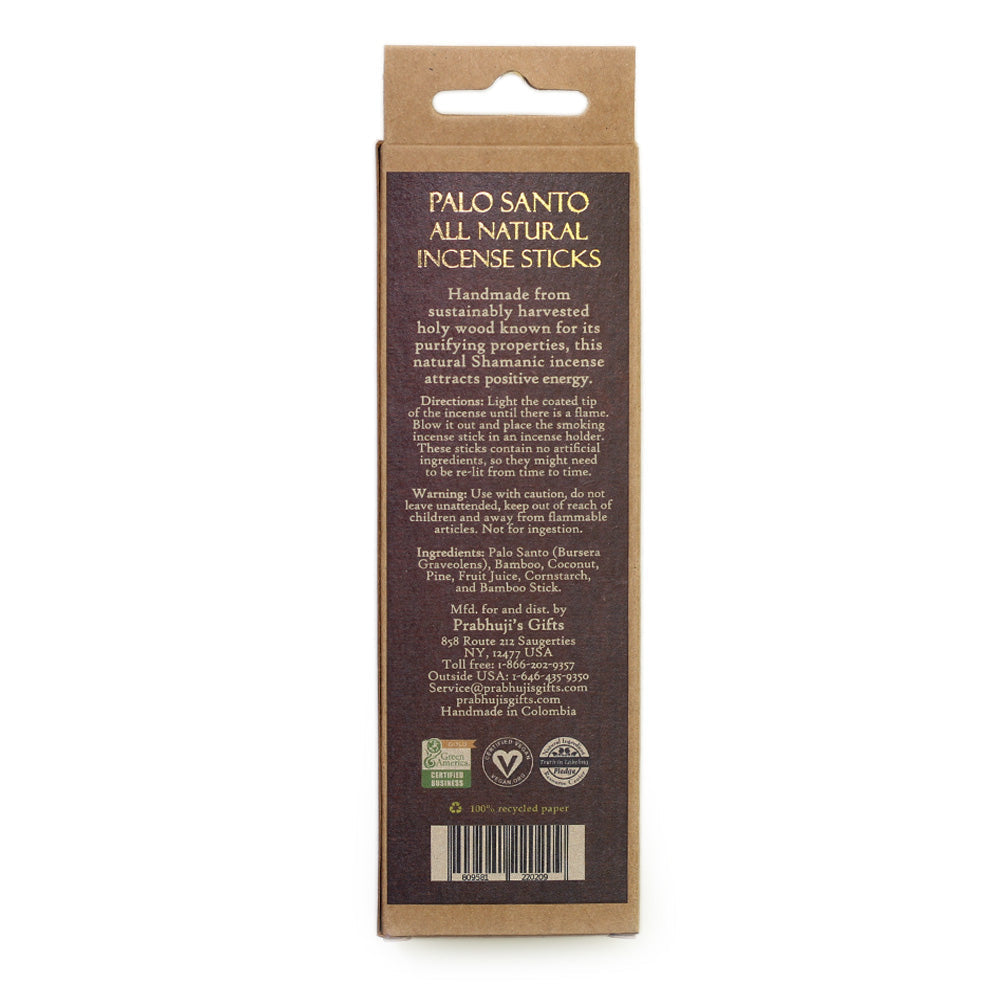Palo Santo Traditional Incense Sticks - Power & Purification - 6 Incense Sticks - Wholesale and Retail Prabhuji's Gifts