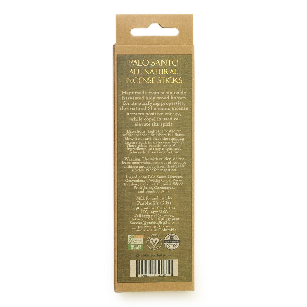 Palo Santo and Copal Incense Sticks - Love & Purity - 6 Incense Sticks - Wholesale and Retail Prabhuji's Gifts