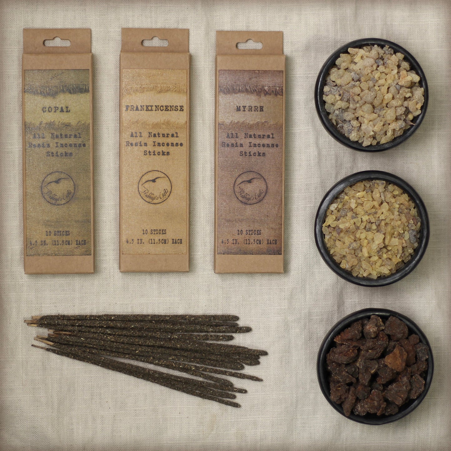 Prabhuji Smudging Incense - Myrrh - Natural Resin Incense sticks