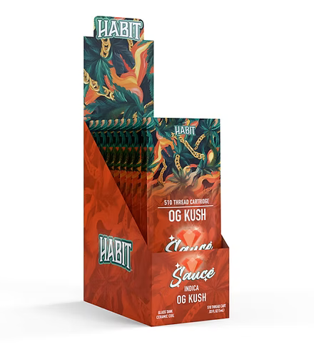THCA 510 Cartridges – OG Kush 1G (Indica) - 10 Pack - Tree Spirit Wellness