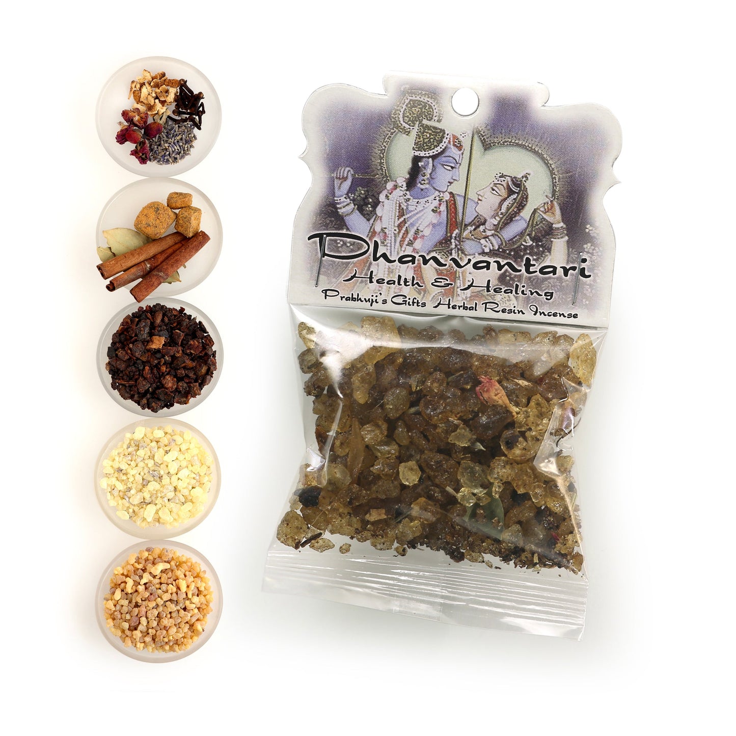 Prabhuji Resin Incense Dhanvantari - Health and Healing - 1.2oz bag