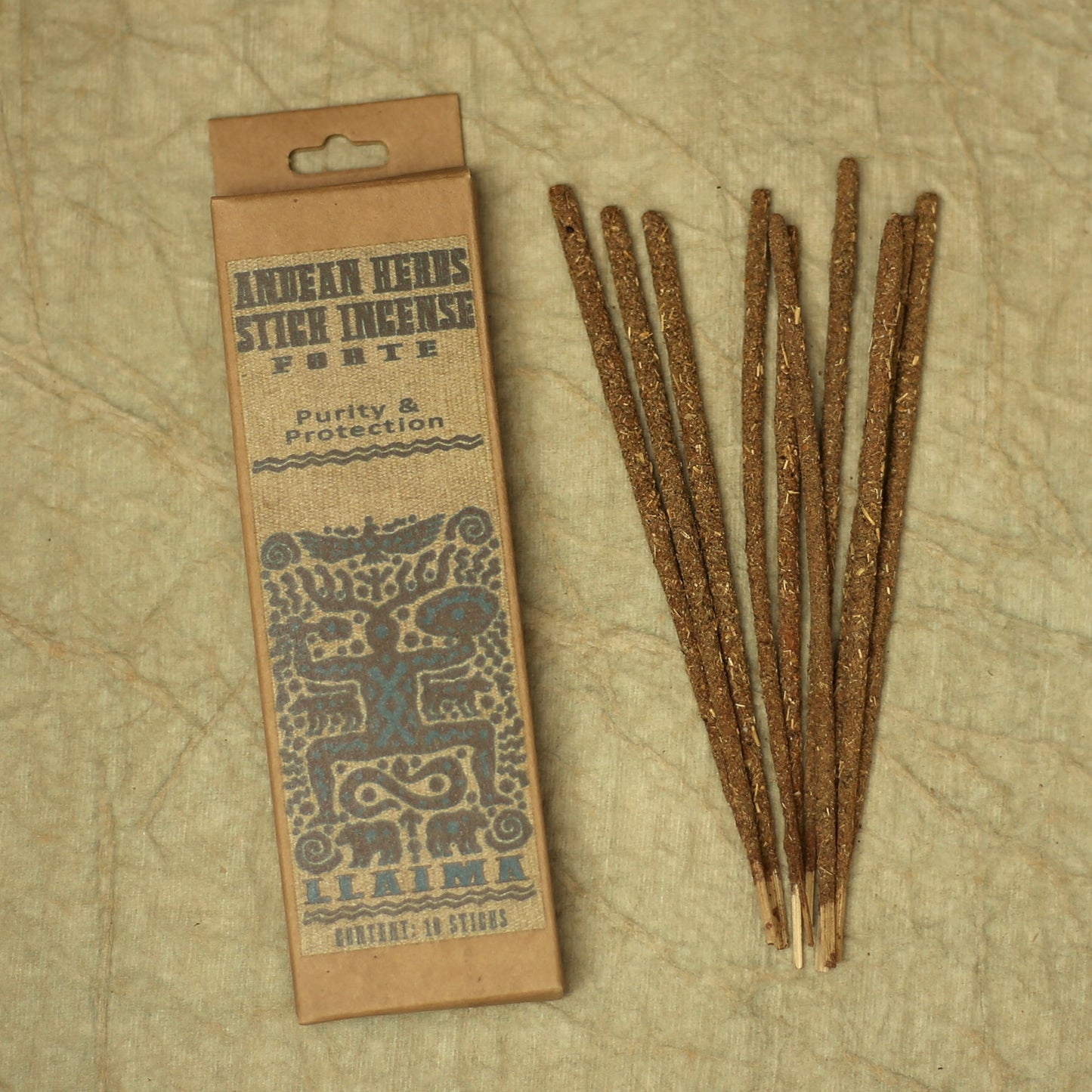 Prabhuji Smudging Incense - Forte - Andean Herbs Incense Sticks - Purity & Protection