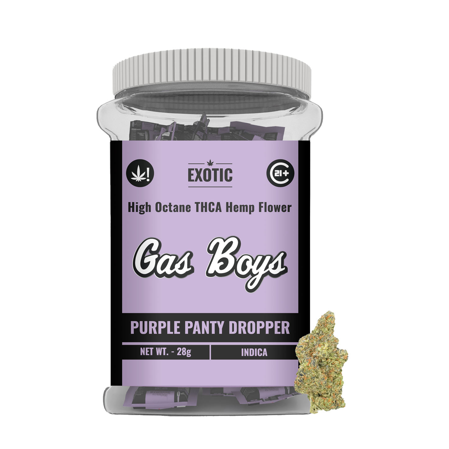 EXOTIC THCP FLOWER JUG - Purple Panty Dropper - Indica 28CT - Tree Spirit Wellness