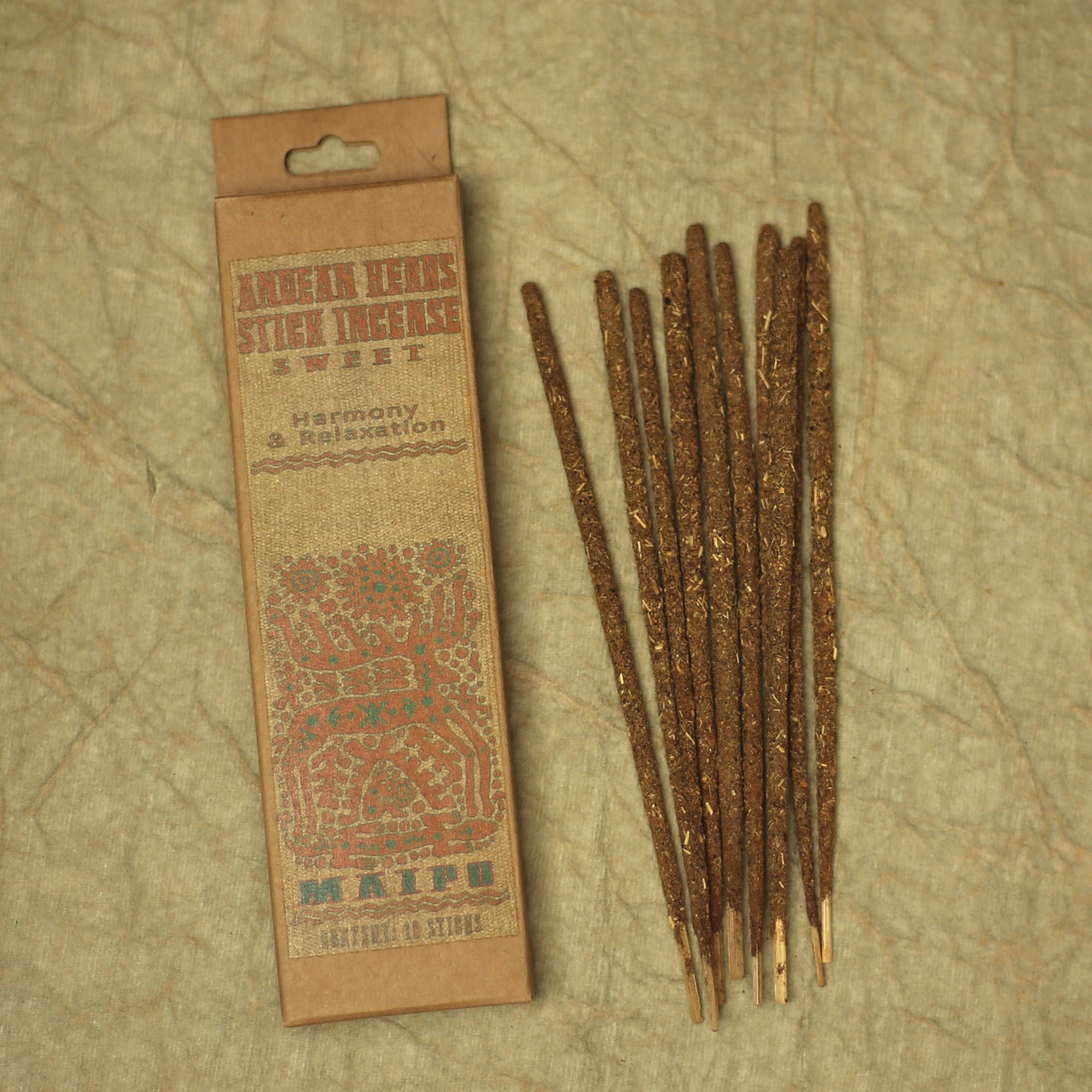 Prabhuji Smudging Incense - Sweet - Andean Herbs Incense Sticks - Harmony & Relaxation