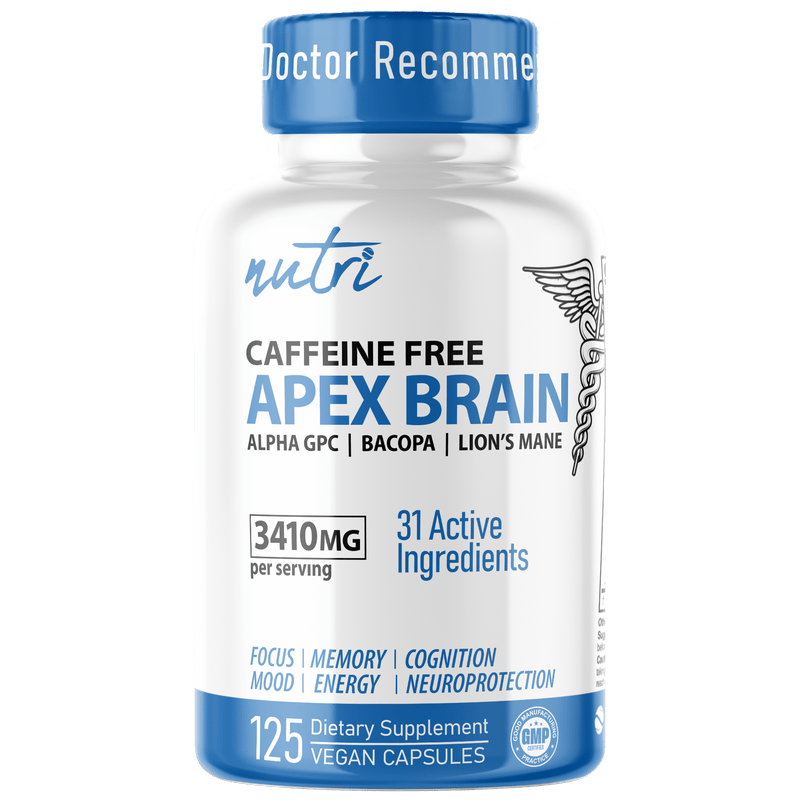 Apex Brain 3410 mg Caffeine Free 125ct - Tree Spirit Wellness