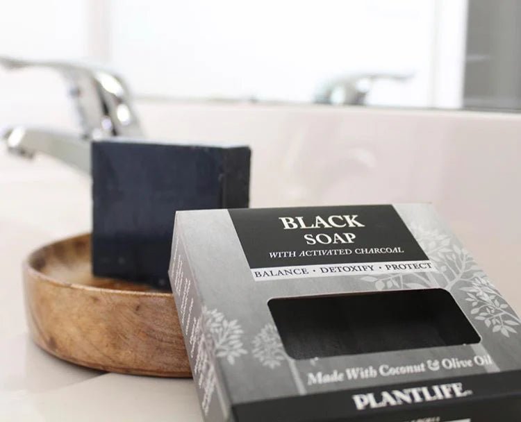 Black Bar Soap with Activated Charcoal - Single - Tree Spirit Wellness