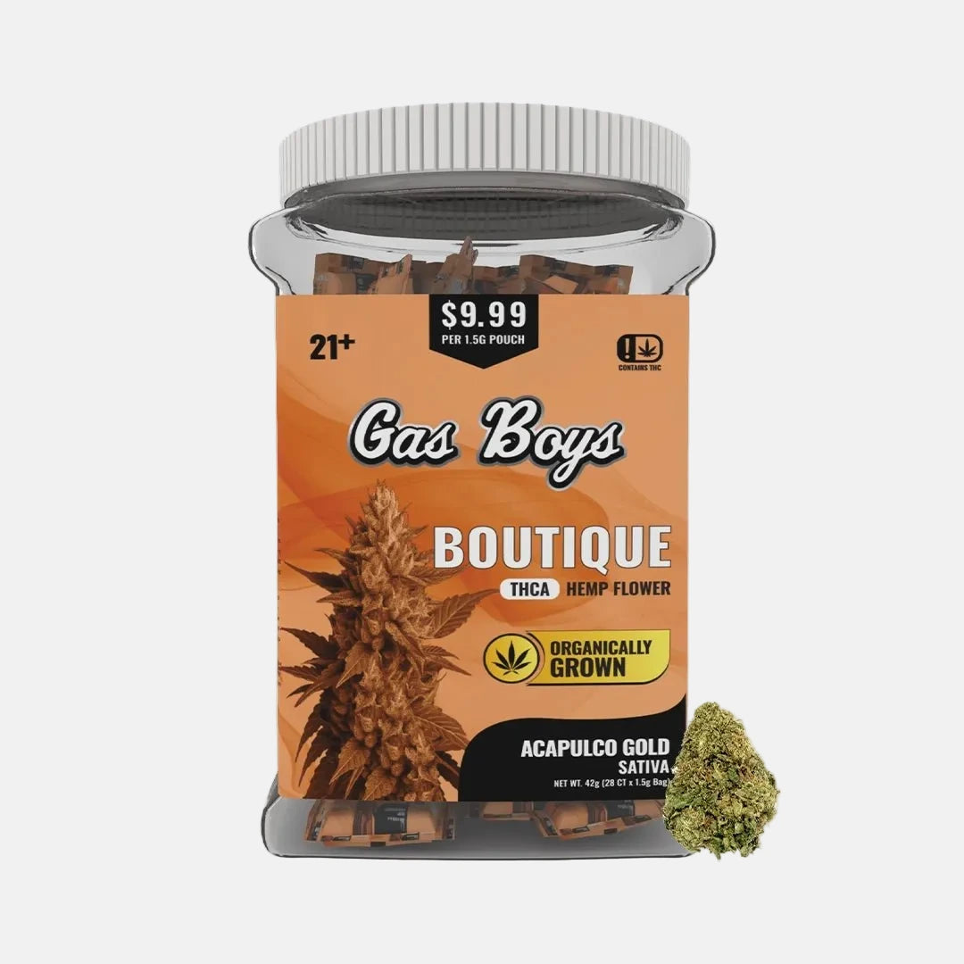 BOUTIQUE THCA FLOWER JUG 42g - Acapulco Gold - Sativa (28CT) - Tree Spirit Wellness