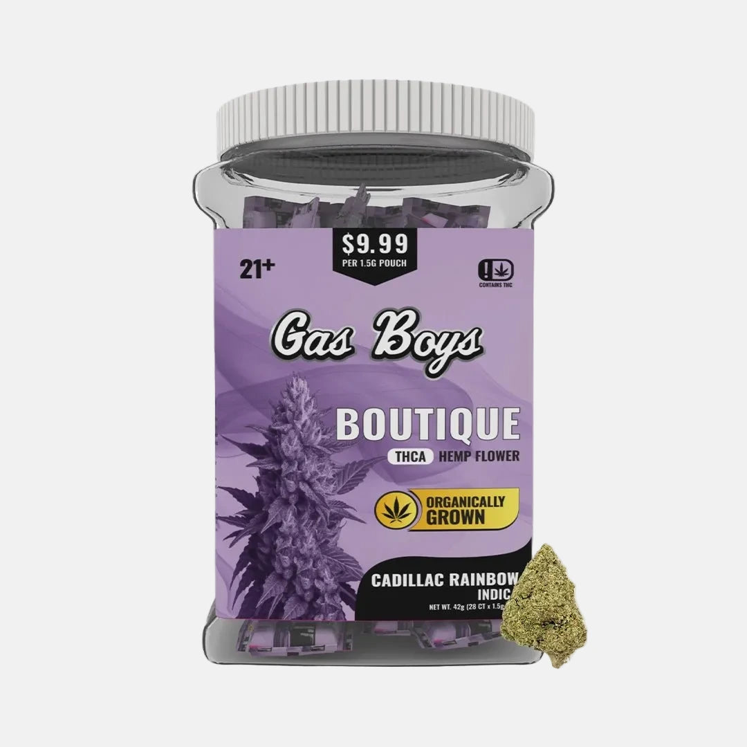 BOUTIQUE THCA FLOWER JUG 42g - Cadillac Rainbow - Indica (28CT) - Tree Spirit Wellness