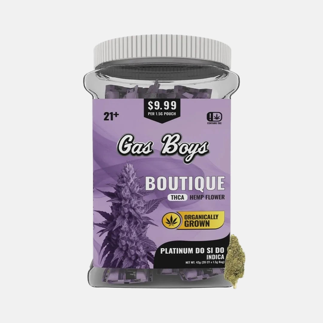 BOUTIQUE THCA FLOWER JUG 42g - Platinum Do Si Do - Indica (28CT) - Tree Spirit Wellness