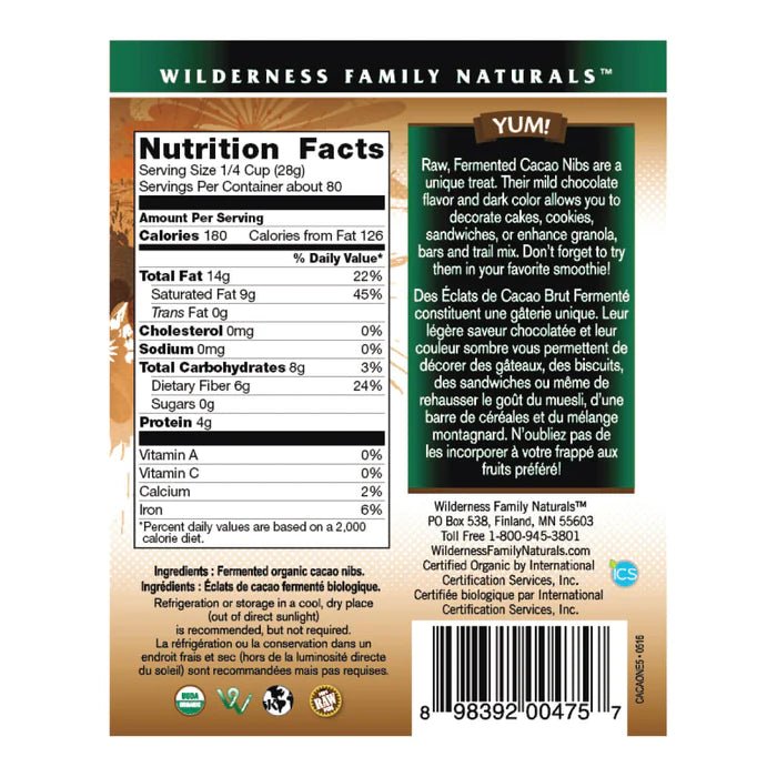 Cacao Nibs | Raw | Certified Organic | Fermented | 8 oz. - Tree Spirit Wellness