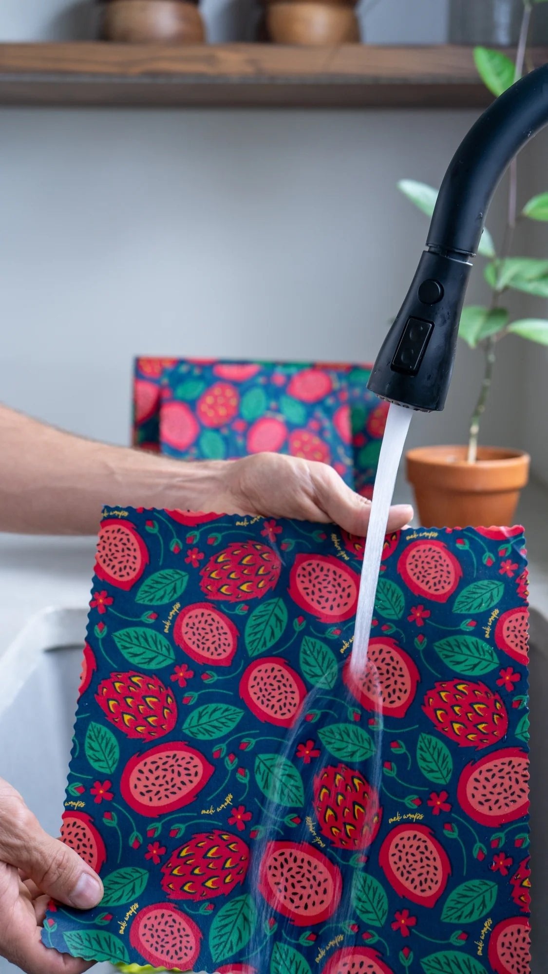 Bulk Beeswax Roll- NEW Dragonfruit print - Tree Spirit Wellness