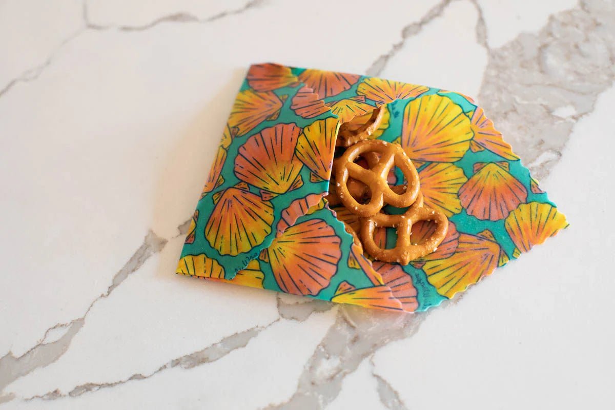 Bulk Beeswax Roll- Shells print - Tree Spirit Wellness
