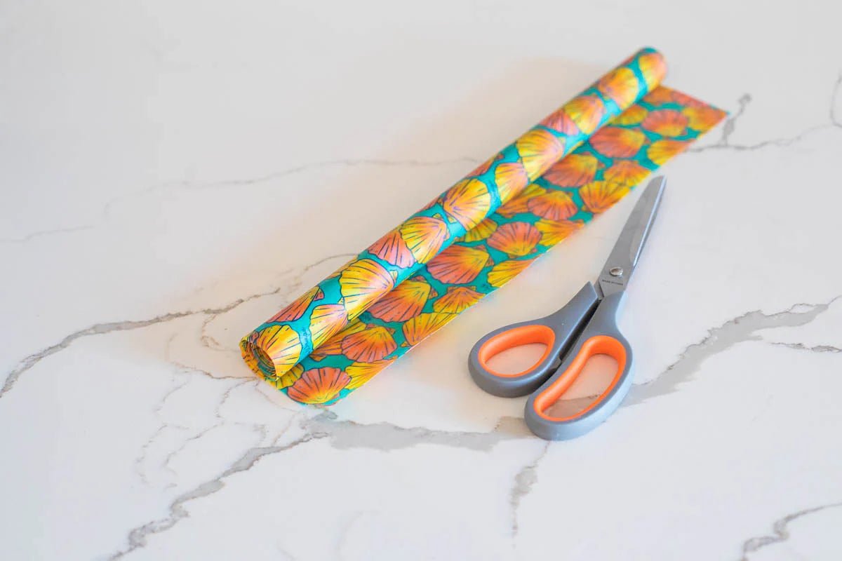 Bulk Beeswax Roll- Shells print - Tree Spirit Wellness
