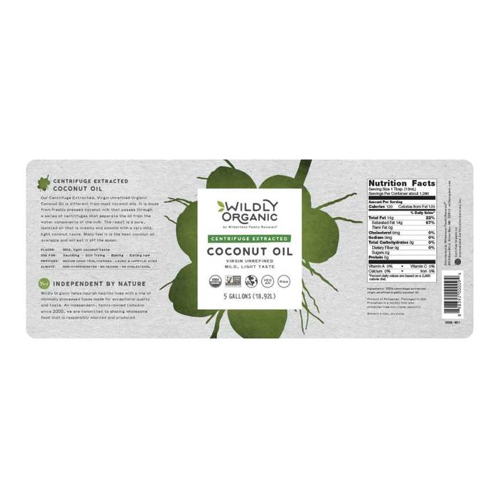 Coconut Oil | Virgin | Centrifuge Extracted | Certified Organic | 64 fl. oz.