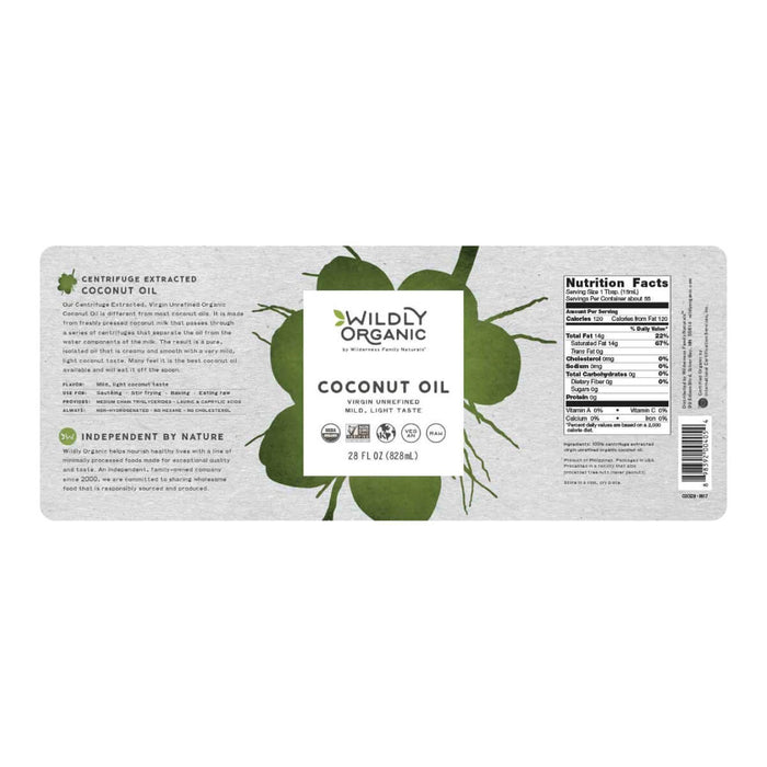 Coconut Oil | Virgin | Centrifuge Extracted | Certified Organic | 64 fl. oz.