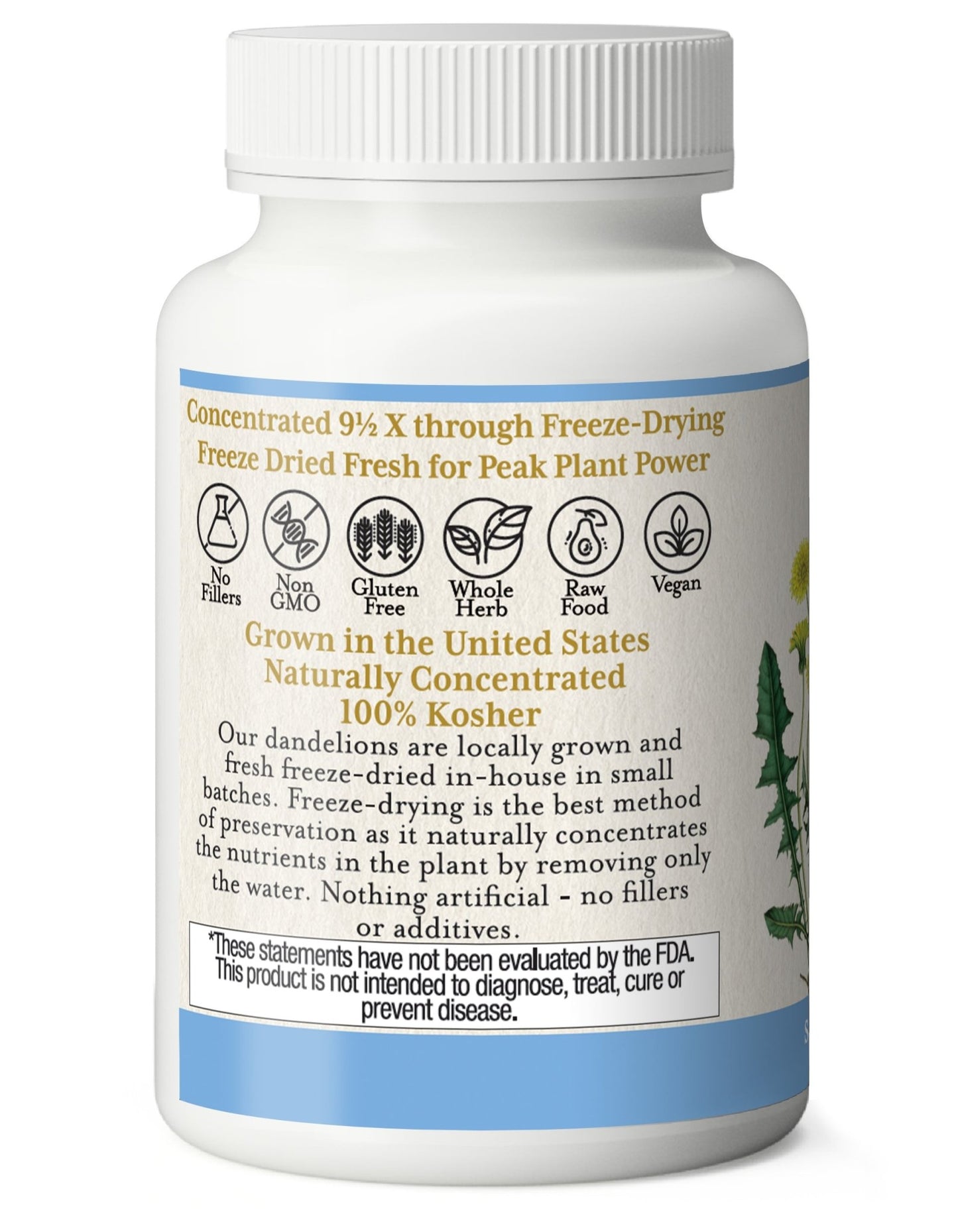 DANDELION LEAF CAPSULES - Tree Spirit Wellness