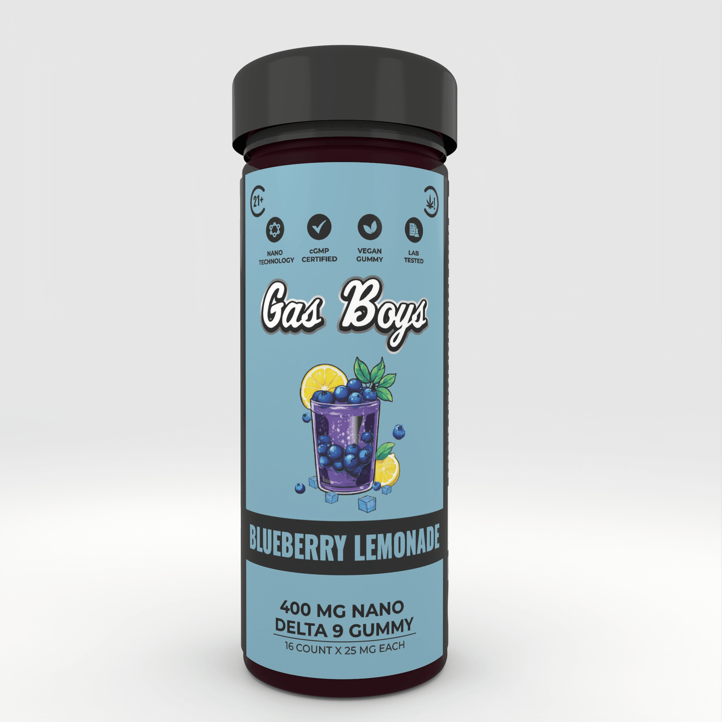 DELTA 9 NANO Gummy - BLUEBERRY LEMONADE 400Mg Jar (16ct) - Tree Spirit Wellness