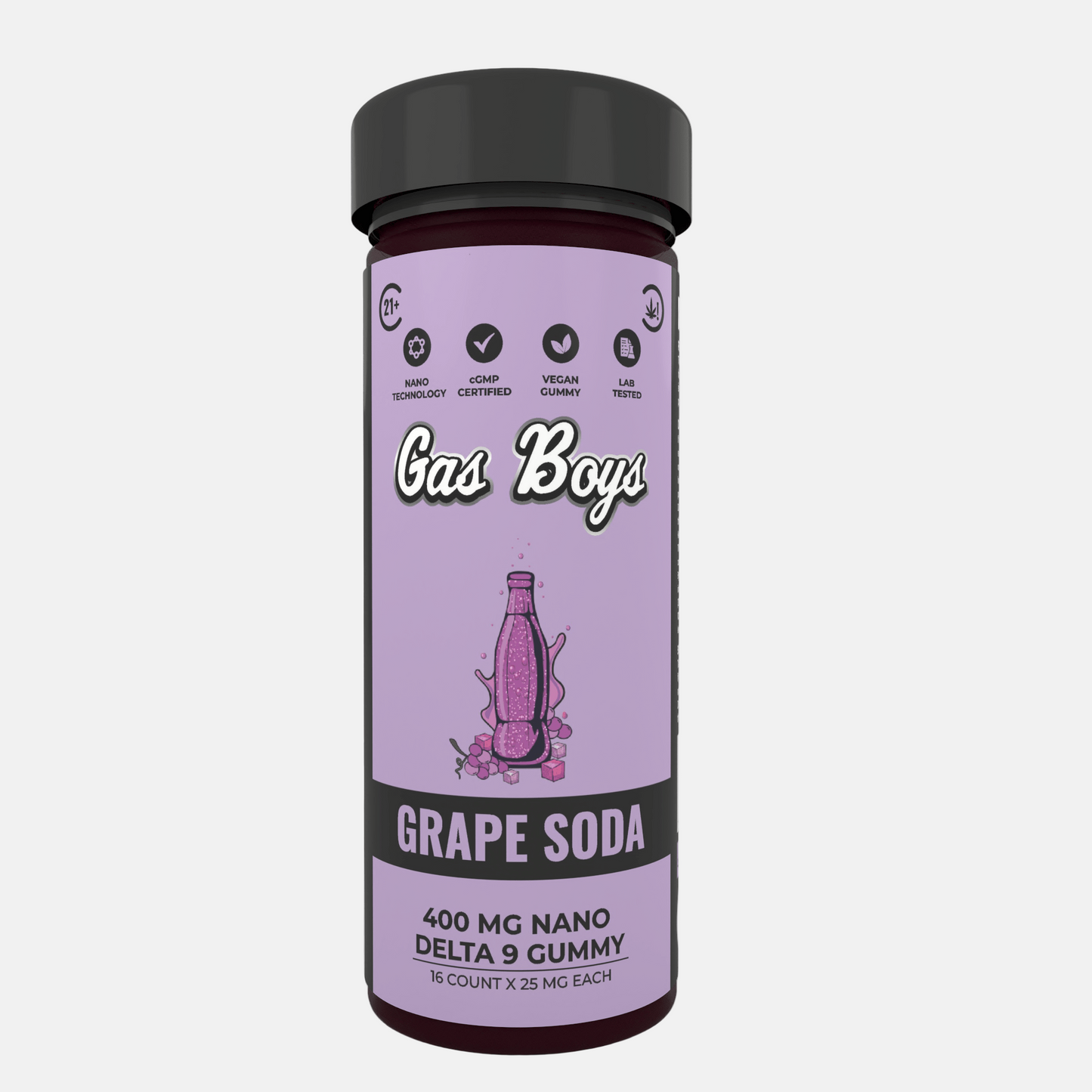 DELTA 9 NANO Gummy - Grape Soda 400Mg Jar (16ct) - Tree Spirit Wellness