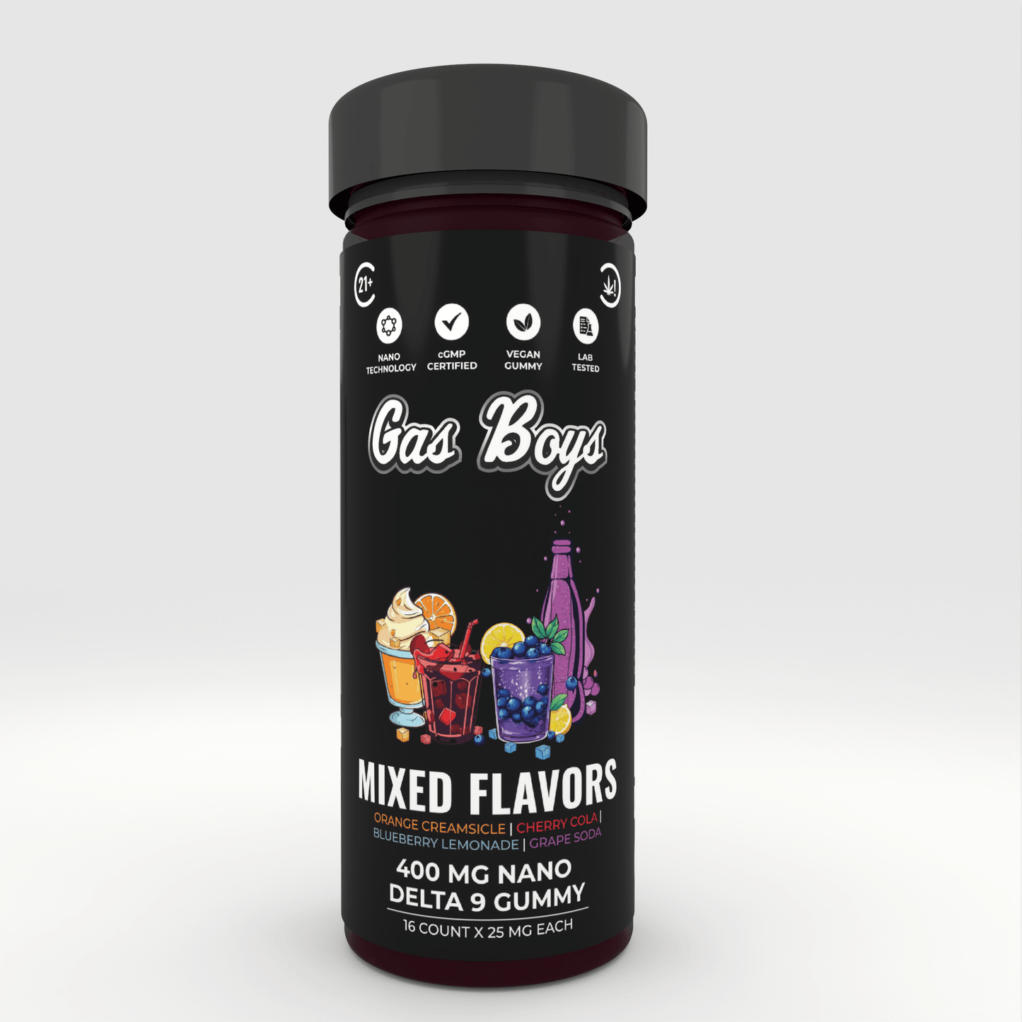 DELTA 9 NANO Gummy - Mix Flavors 400Mg Jar (16ct) - Tree Spirit Wellness