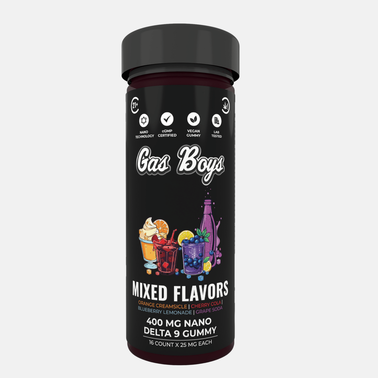 DELTA 9 NANO Gummy - Mix Flavors 400Mg Jar (16ct) - Tree Spirit Wellness