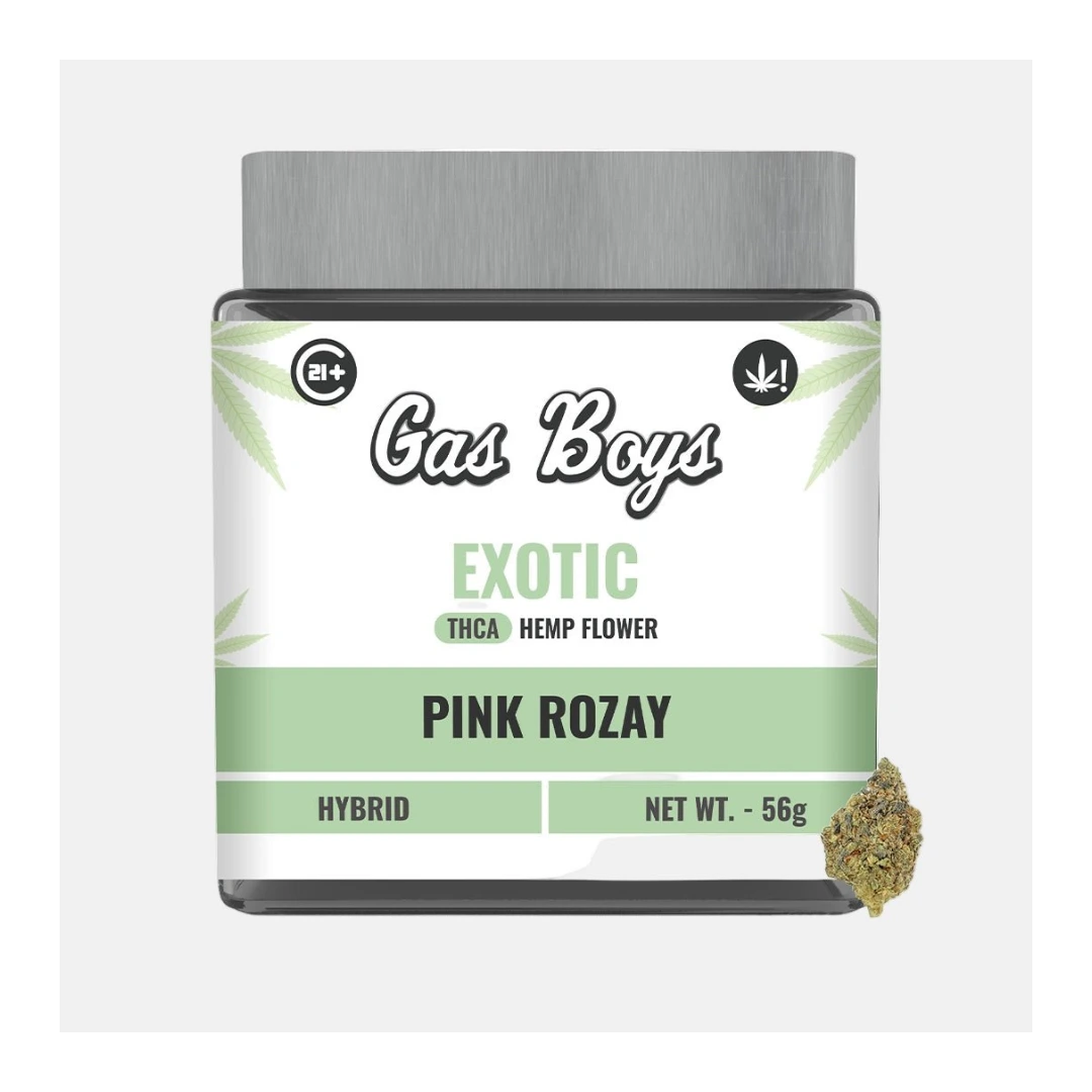 EXOTIC THCA FLOWER JAR - Pink Rozay - Hybrid - 2oz - Tree Spirit Wellness