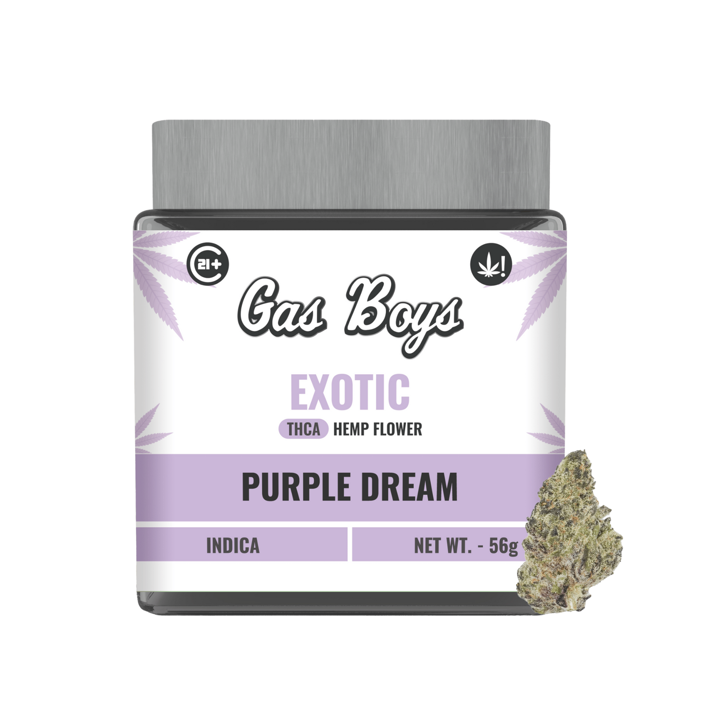 EXOTIC THCA FLOWER JAR - Purple Dream - Indica - 2oz - Tree Spirit Wellness