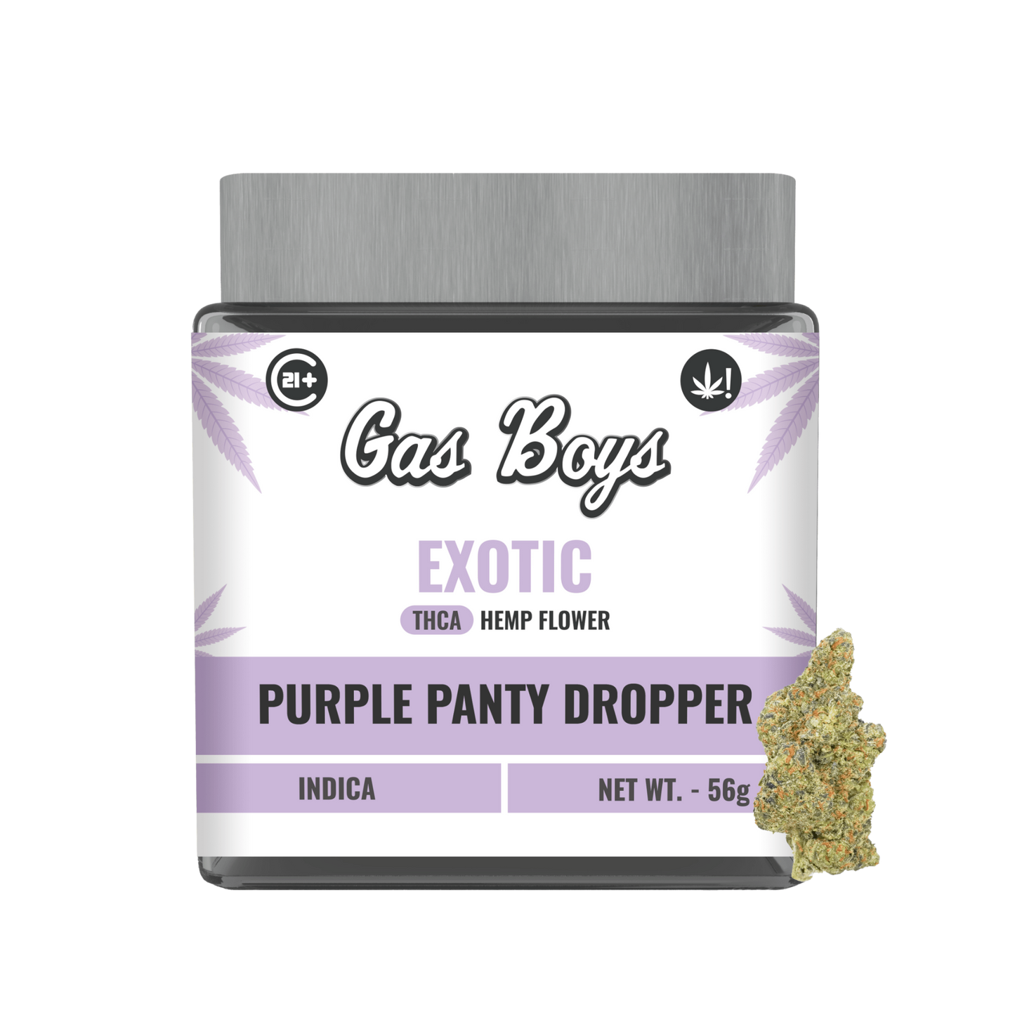 EXOTIC THCA FLOWER JAR - Purple Panty Dropper - Indica - 2oz - Tree Spirit Wellness