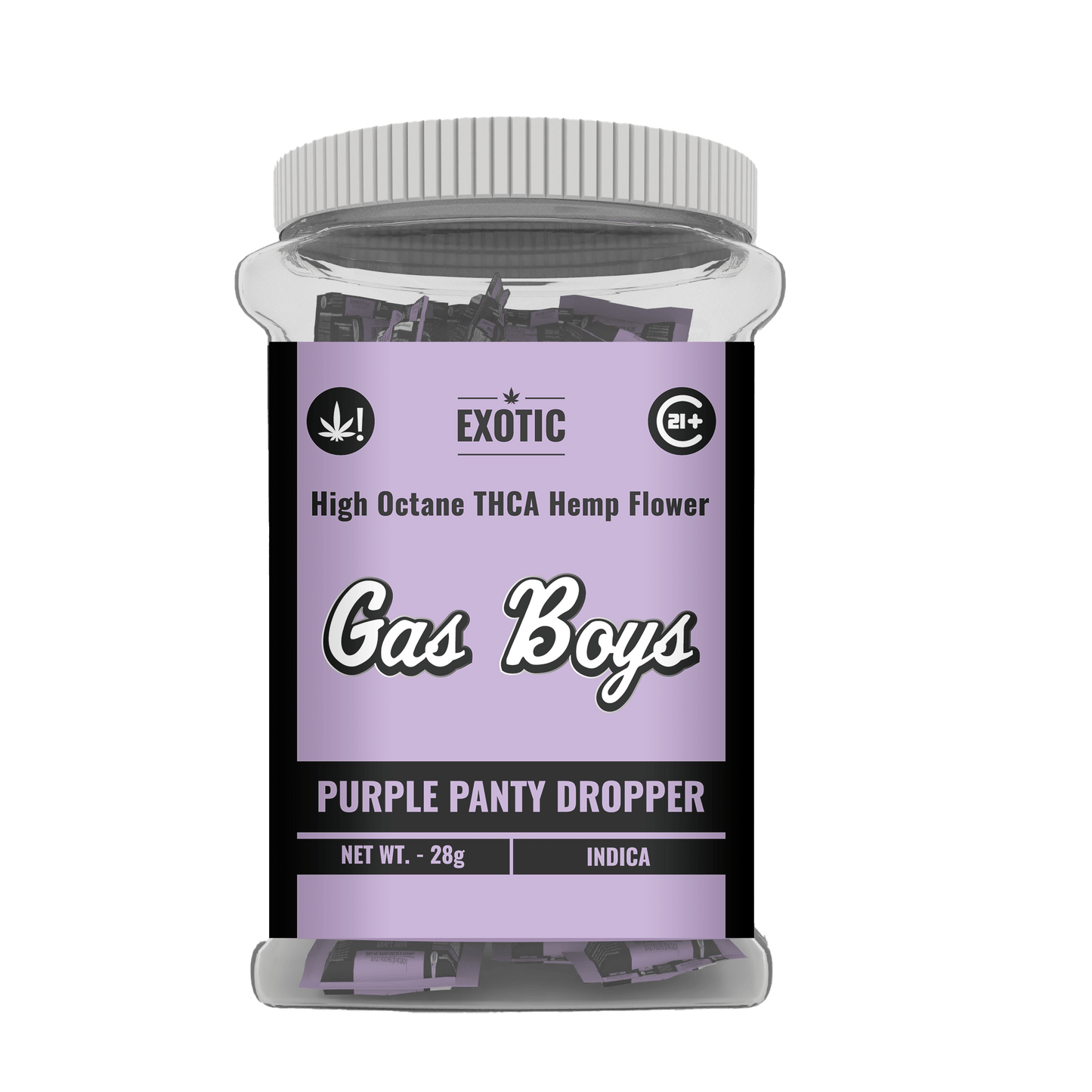 EXOTIC THCP FLOWER JUG - Purple Panty Dropper - Indica (28CT) - Tree Spirit Wellness