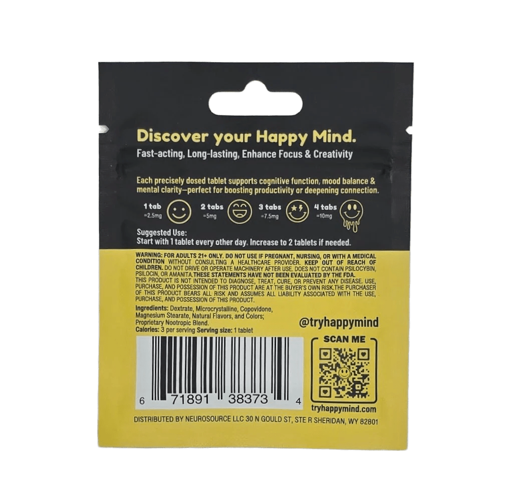 Happy Mind - 4ct Microdose - Box of 10 - Tree Spirit Wellness