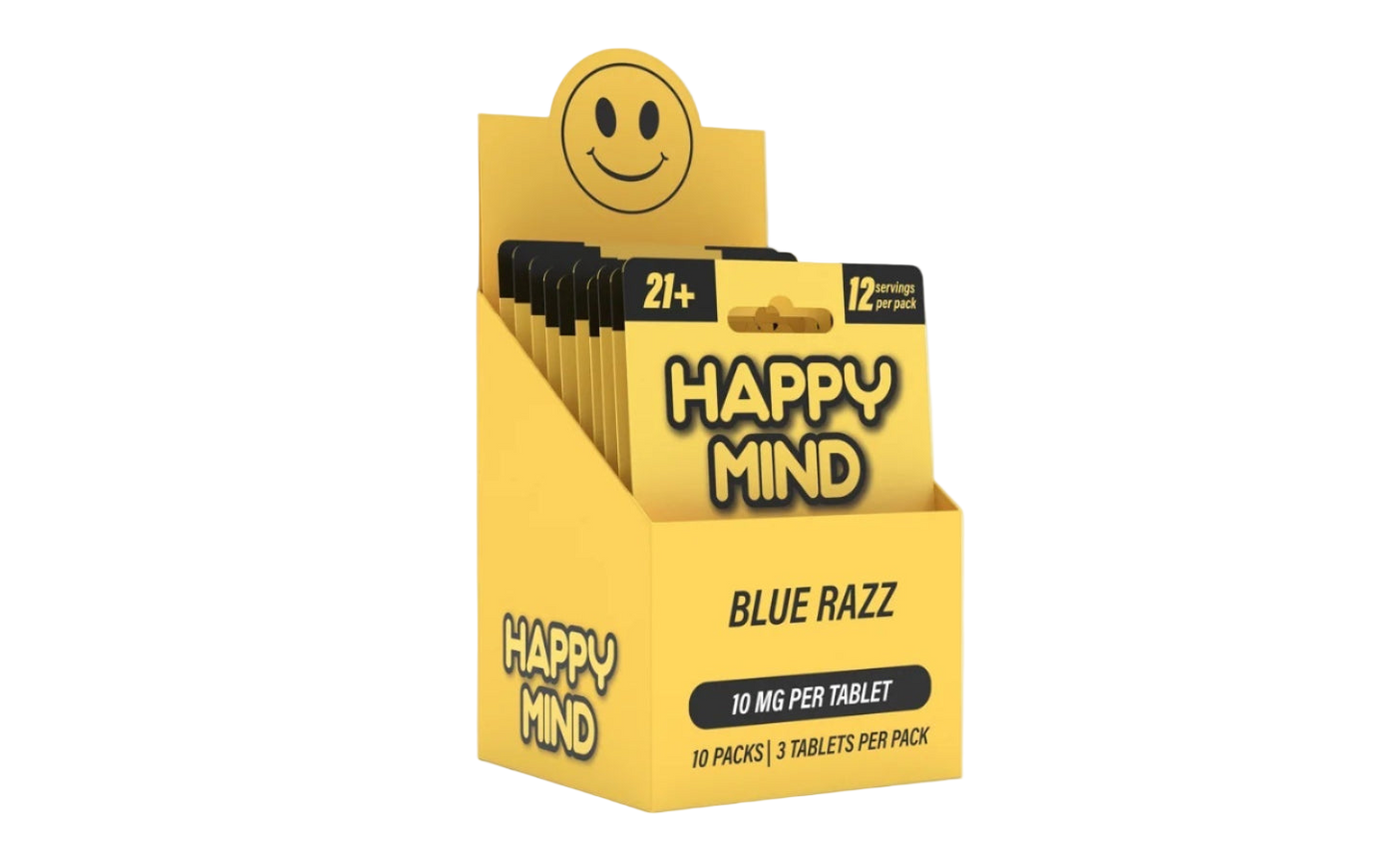Happy Mind - Blue Razz Synaptic Surge - Box of 10 - Tree Spirit Wellness
