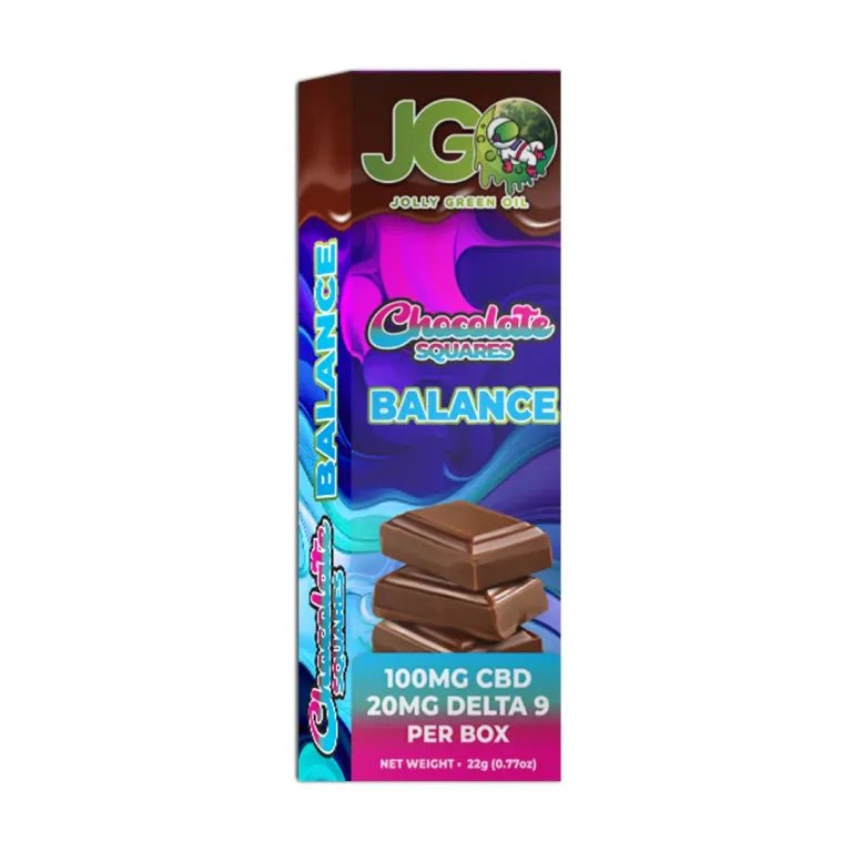 JGO Balance Chocolates CBD - THC (4pc) - 100mg CBD 20mg Delta 9 THC - Tree Spirit Wellness