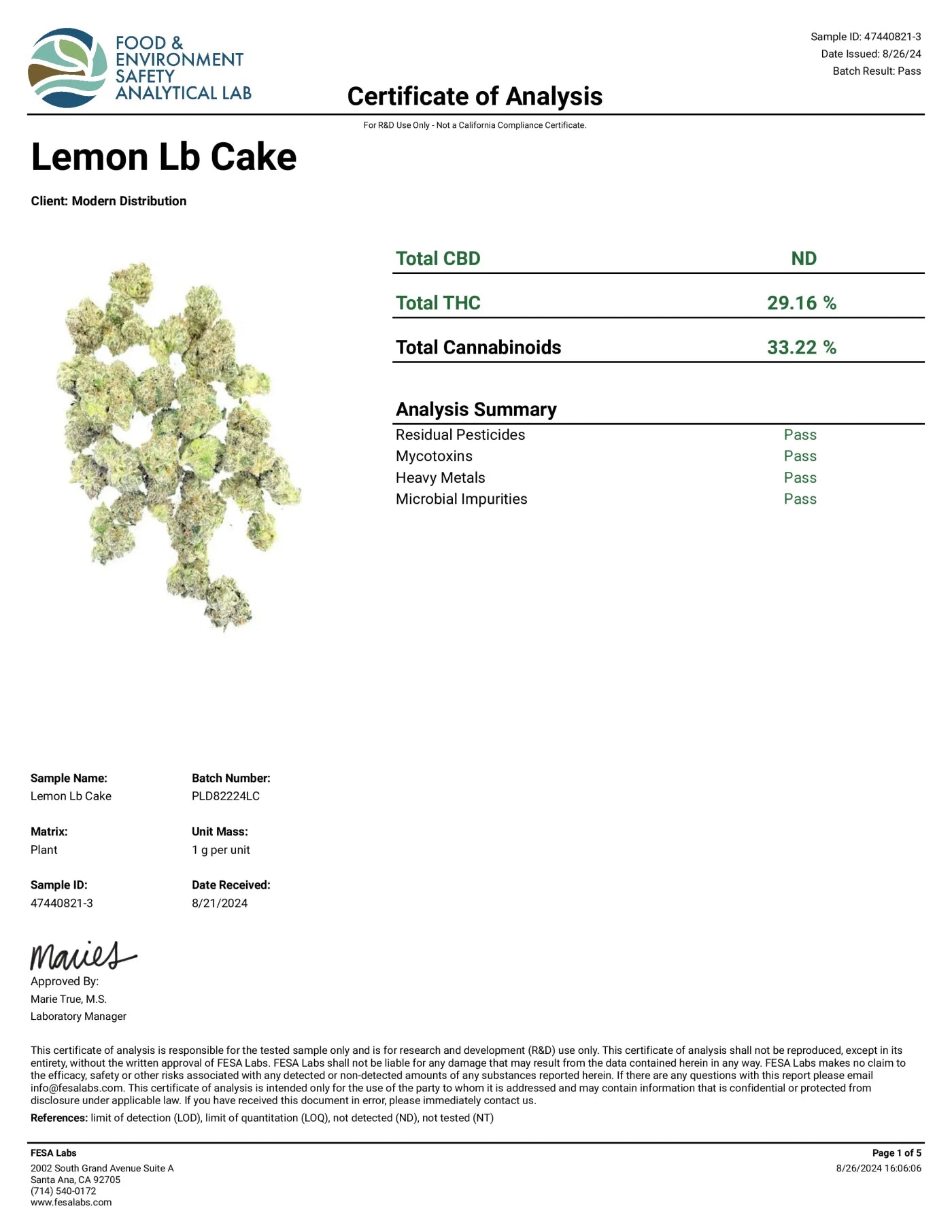 Lemon Pound Cake EXOTIC THCA FLOWER - Hybrid (8ct) - Tree Spirit Wellness