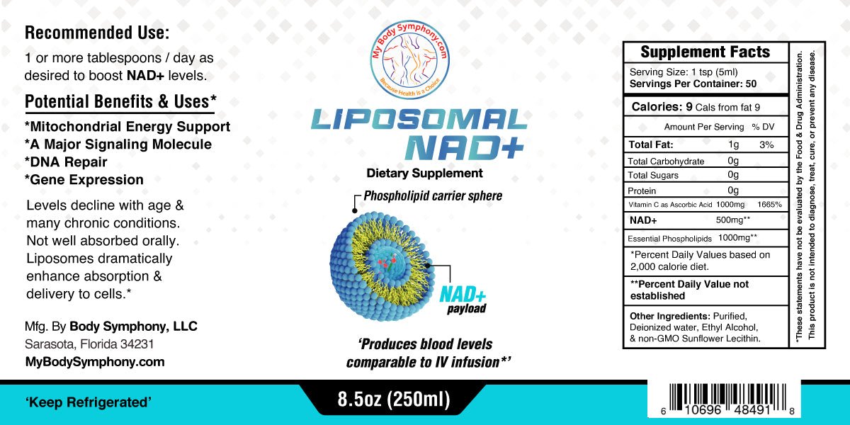 Liposomal NAD+ (Phospholipid Liposome - Encapsulated NAD) - Tree Spirit Wellness