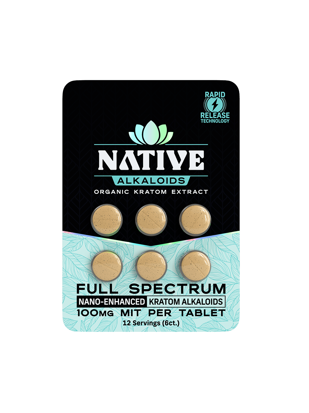 Native Alkaloids Natural Flavor 600mg 6 pk TABS (10pk DISPLAY CASE) - Tree Spirit Wellness