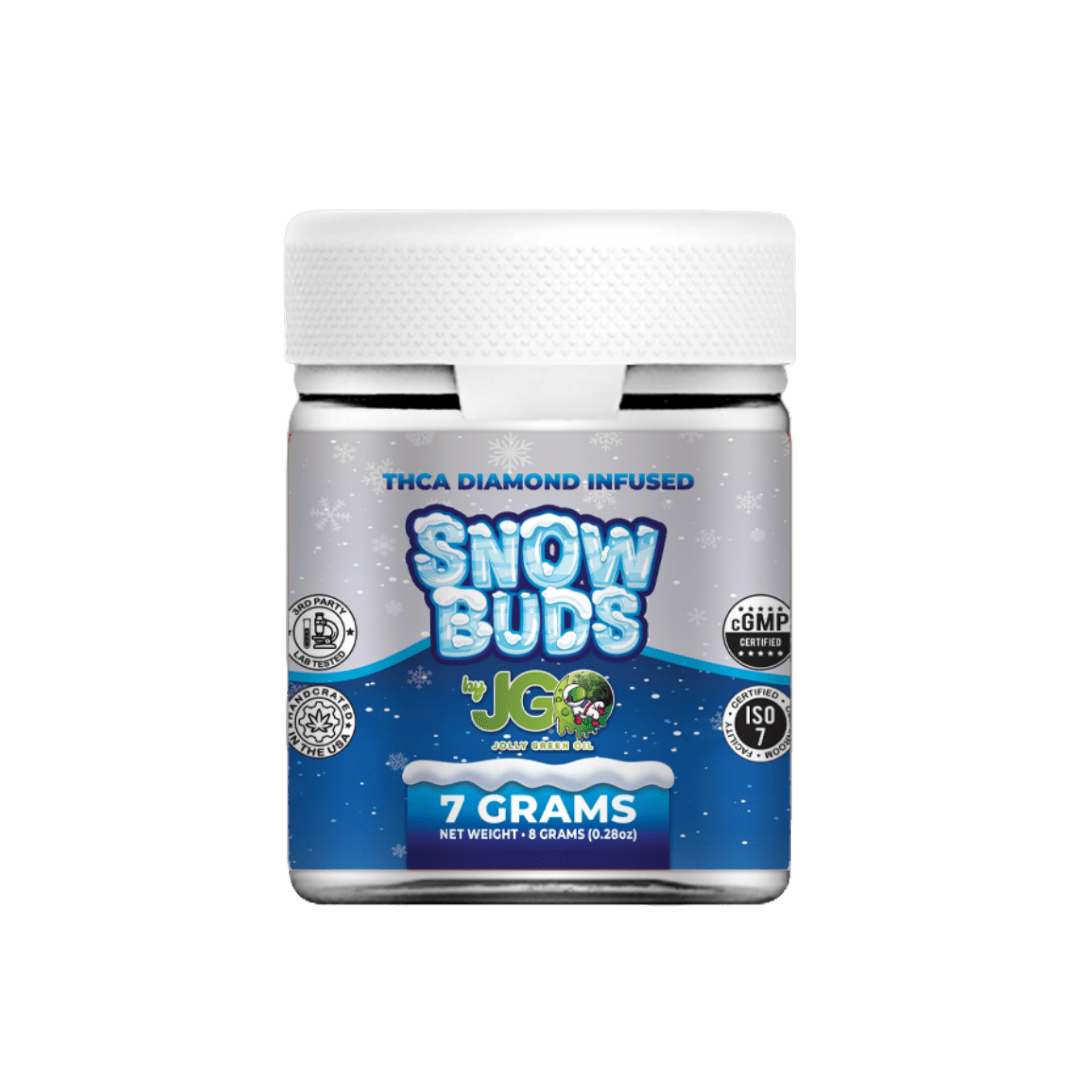 NEW! JGO THCa Diamond Infused 7g Flower Jar (SNOW BUDZ) - Tree Spirit Wellness