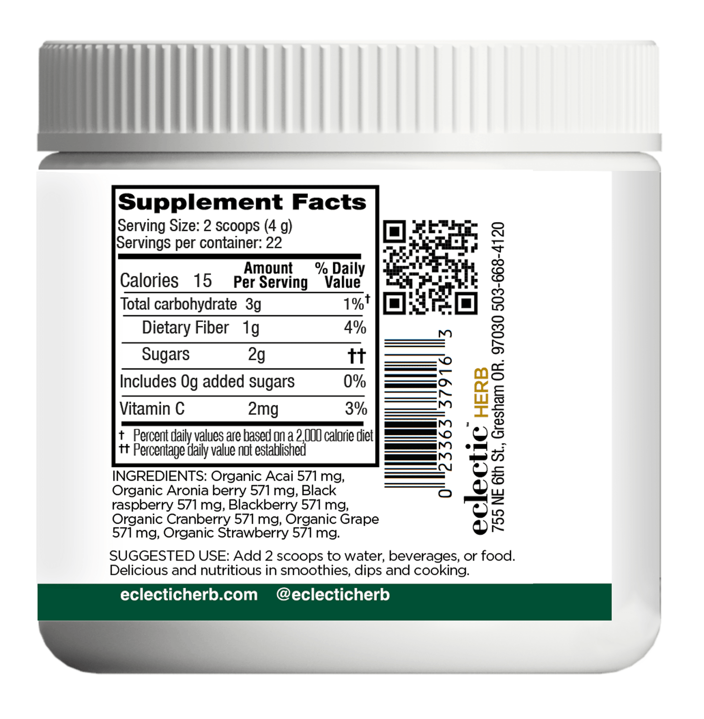 NUTRIGENOMIC SUPERBERRY POWDER - Tree Spirit Wellness