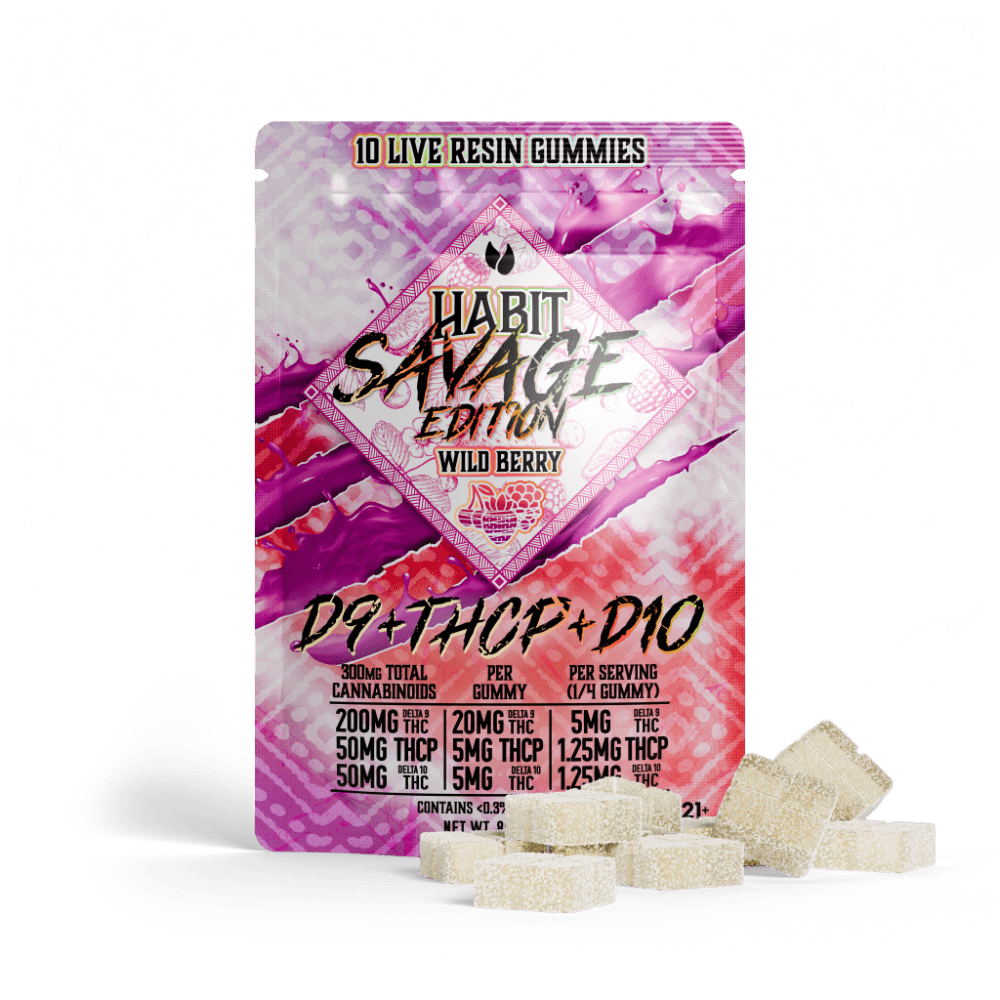 SAVAGE EDITION Delta 9+THCP+Delta 10 gummies Wild Berry - Tree Spirit Wellness