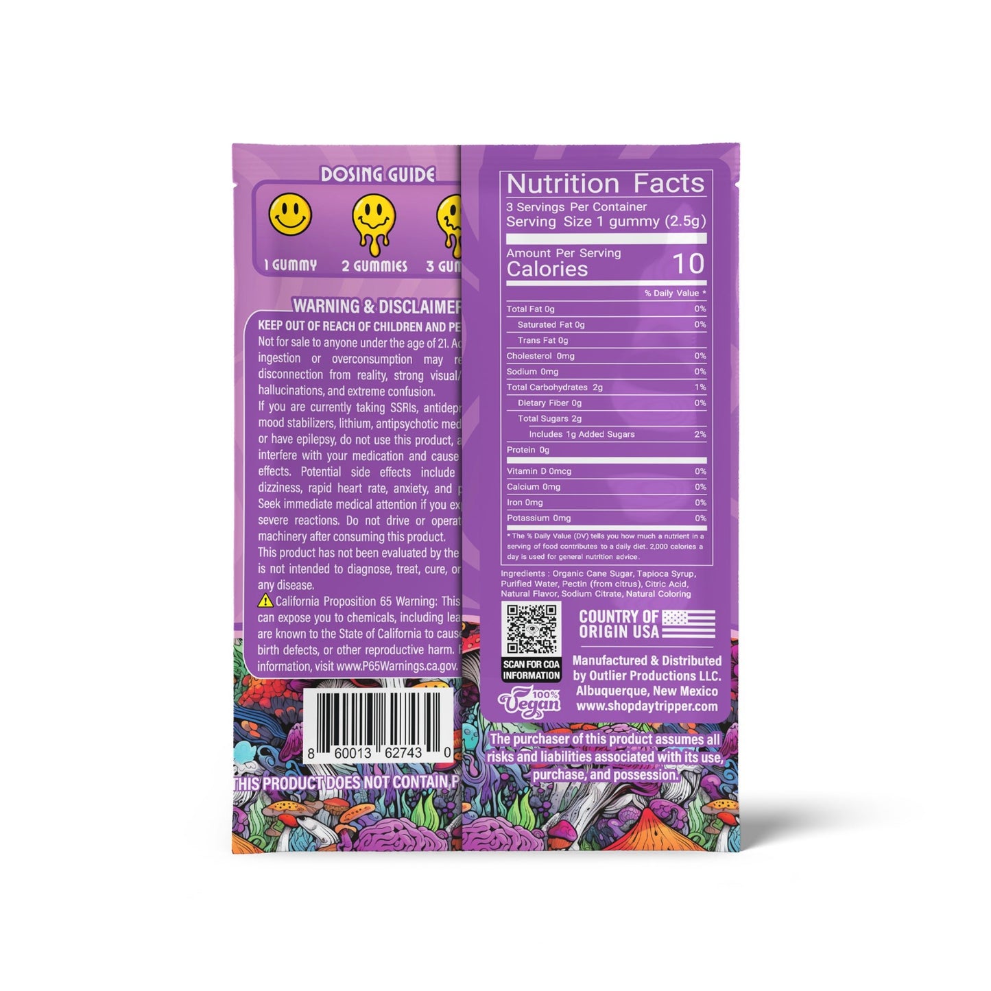 Snozzberry Mushroom Gummies (Gravity Fed Display) - Tree Spirit Wellness