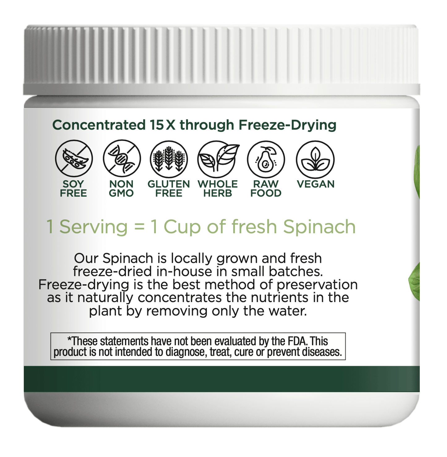 SPINACH POWDER - Tree Spirit Wellness