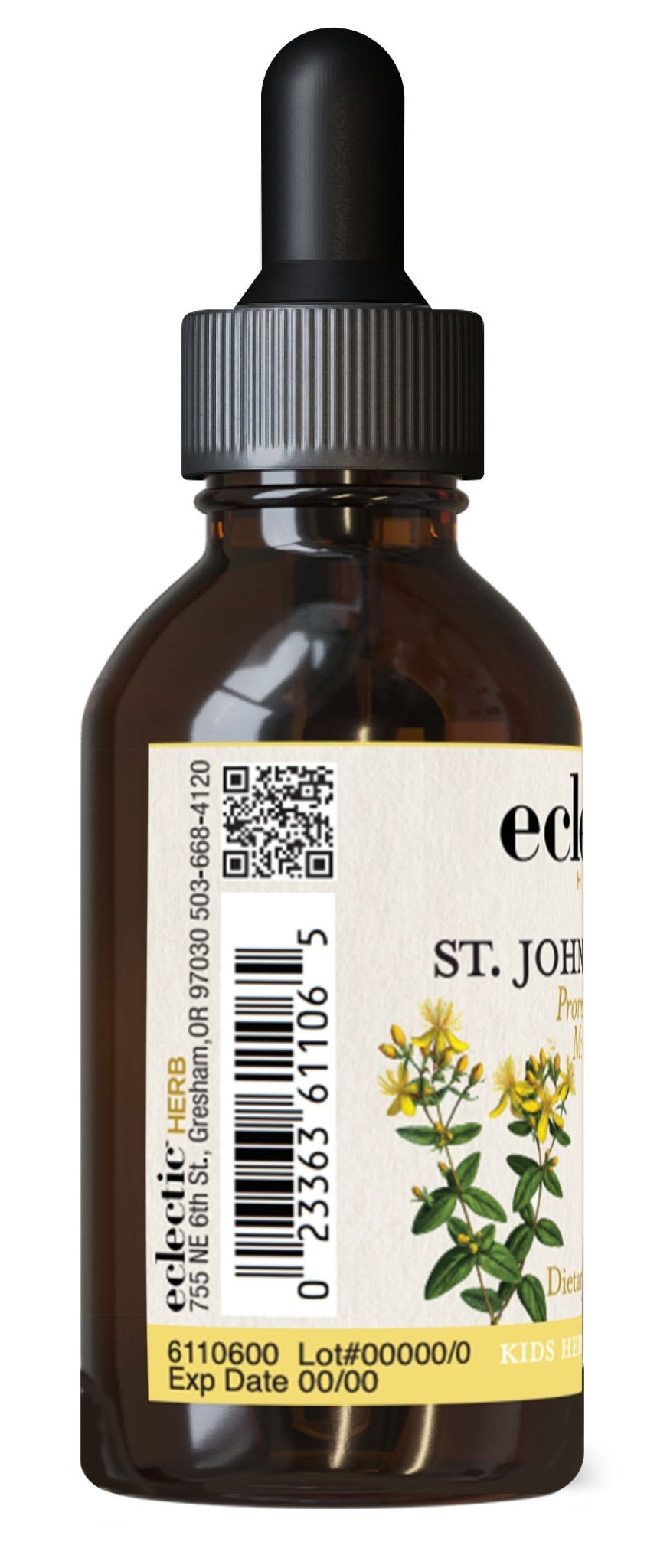ST. JOHN'S WORT LIQUID KIDS - BLACKCHERRY - Tree Spirit Wellness