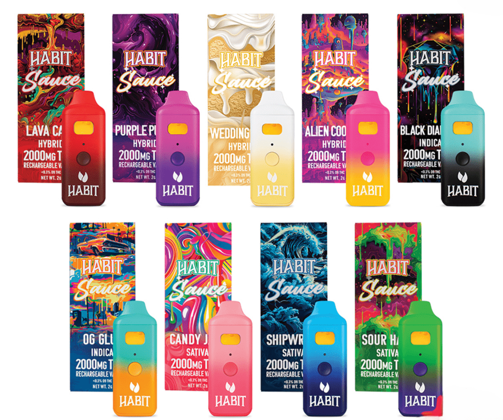 THCA 2g Rechargeable Vape - Sour haze (Sativa) 10pk - Tree Spirit Wellness