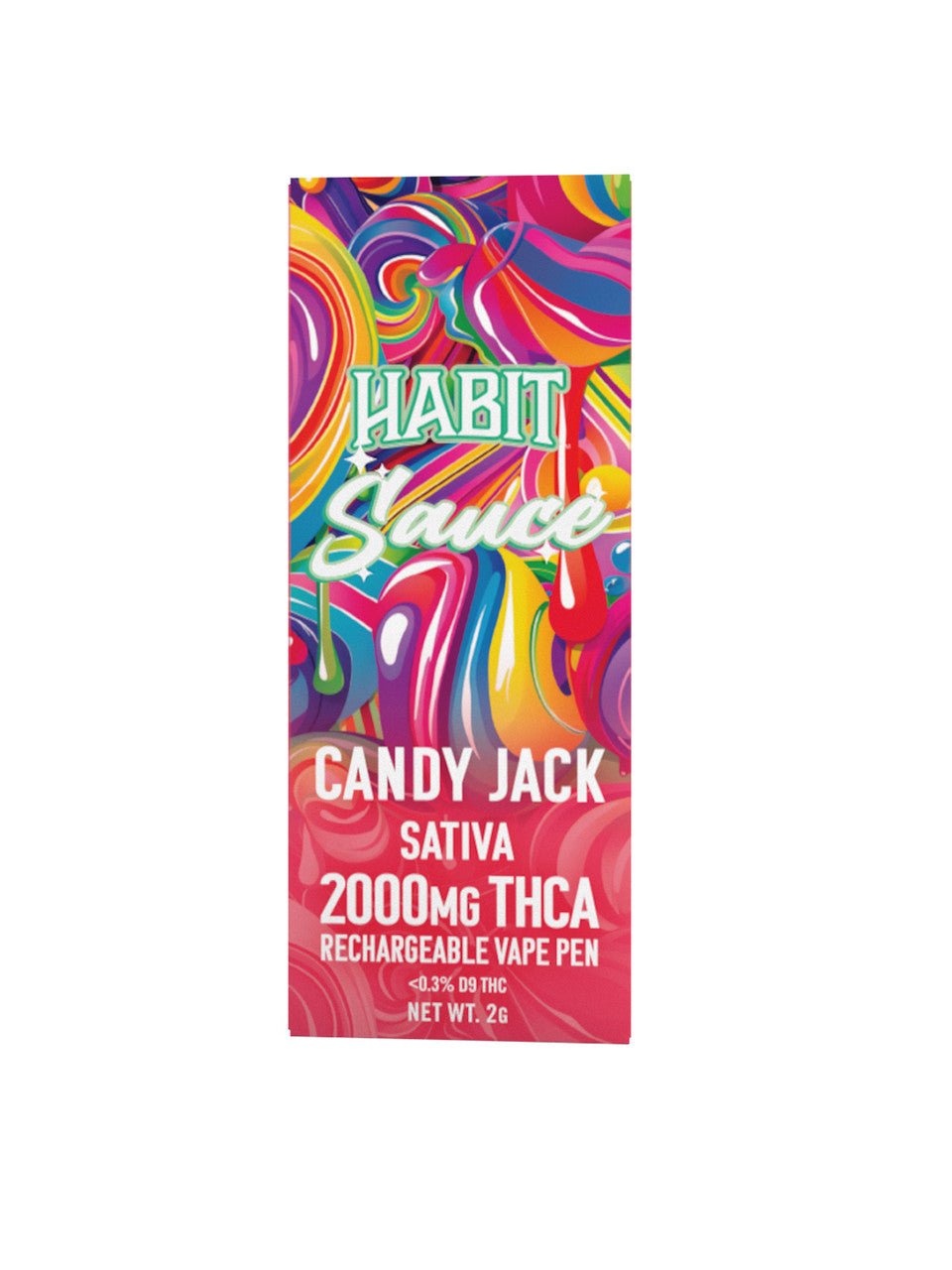 THCA Disposable Rechargeable Vape - Candy Jack 2g (Sativa) 10pk - Tree Spirit Wellness